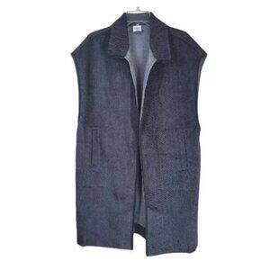 Cabi Novel Open Front Long Vest Sleeveless Layering Jacket Women's